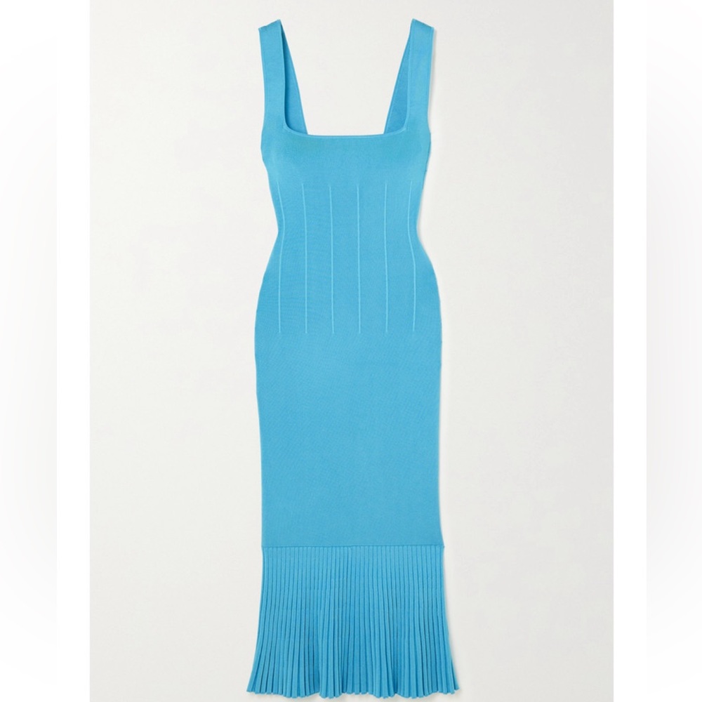 Galvan London Atlanta Pleated Stretch Midi; Small